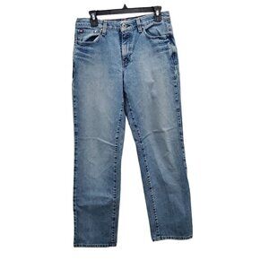 Tommy Hilfiger Women's Y2K Boyfriend Light Wash Relaxed Fit Denim Jeans Size 6 L